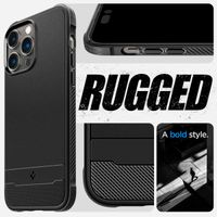 Spigen Cover Rugged Armor con MagSafe Apple iPhone 14 Pro Max - Nero