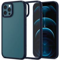 Spigen Cover Ultra Hybrid Apple iPhone 12 (Pro) - Blu scuro