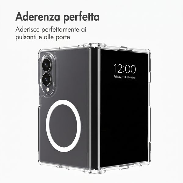 Accezz Cover posteriore Xtreme Impact con MagSafe Samsung Galaxy Z Fold 8 - Trasparente