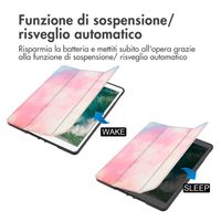 imoshion Cover Trifold Design Apple iPad 6 (2018) 9.7 pollici / iPad 5 (2017) 9.7 pollici / Air 2 (2014)/Air 1 (2013) - Sky