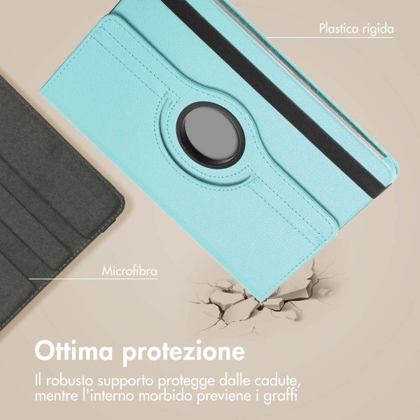 imoshion Cover Girevole a 360° Samsung Galaxy Tab S9 11.0 pollici / S10 Lite / S10 FE / S9 FE 10.9 pollici - Azzurro