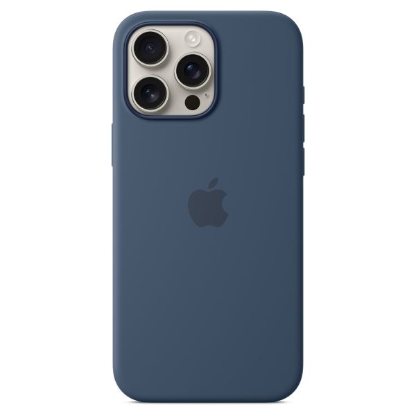 Apple Cover Posteriore in Silicone con MagSafe Apple iPhone 16 Pro Max - Denim