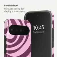 Selencia Cover posteriore Vivid con MagSafe Google Pixel 11 - Wavy Swirl Pink Plum