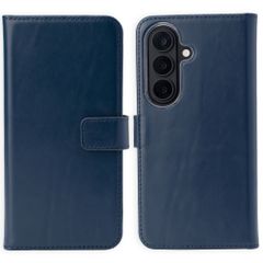 Selencia Cover a libro in vera pelle Samsung Galaxy S26 - Blu scuro