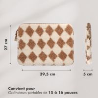 Selencia Cover laptop teddy 15-16 pollici - Checks