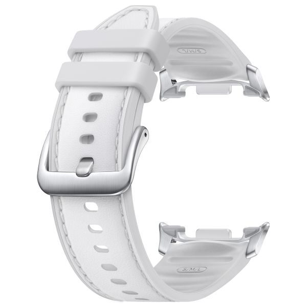 Samsung Cinturino Original Hybrid in pelle vegana Samsung Galaxy Watch 8 (40/44mm) / Classic (46mm) - White