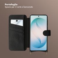 Selencia Cover Riva con MagSafe e cordino Samsung Galaxy S26 Ultra - Nero
