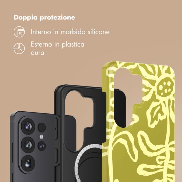 Selencia Cover posteriore Vivid con MagSafe Samsung Galaxy S26 Ultra - Chalky Bloom