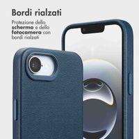 Accezz Cover in pelle 2 in 1 con MagSafe Apple iPhone 17e / 16e - Nightfall Blue