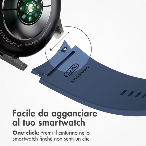 imoshion Pr3825 Samsung Galaxy Watch 4 / 5 / 6 / 7 / FE (20 mm) - Blu scuro