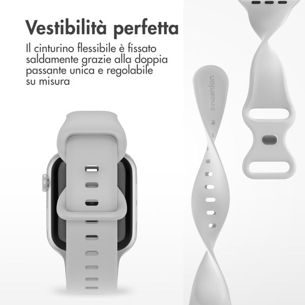 imoshion Cinturino in silicone⁺ Apple Watch | 44/45/46/49 mm - Taglia M/L - Fog