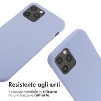 imoshion Cover in Silicone con Cordino Apple iPhone 12 (Pro) - Viola