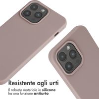 imoshion Cover in Silicone con Cordino Apple iPhone 15 Pro Max - Sand Pink