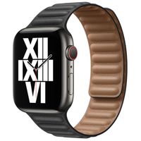 Apple Cinturino Leather Link Apple Watch | 44/45/46/49 mm - Taglia S/M - Nero