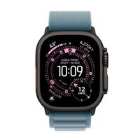 Apple Cinturino Alpine Loop Apple Watch | 44/45/46/49 mm - Taglia S - Light Blue / Black Titanium