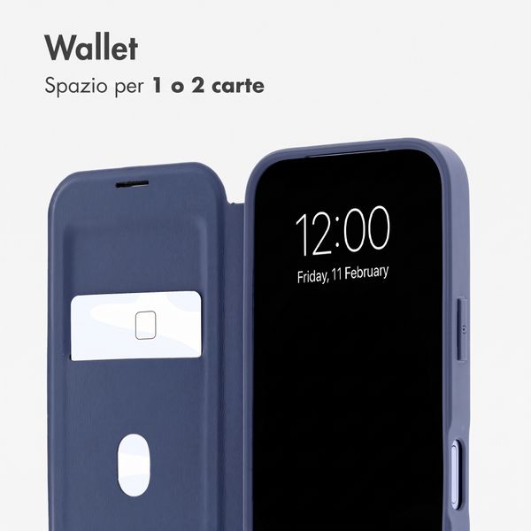 imoshion Bookcase trasparente con MagSafe Apple iPhone 18 Pro Max / 17 Pro Max - Blu