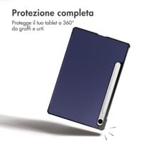 imoshion Cover a libro Trifold Samsung Galaxy Tab S10 FE Plus - Blu scuro