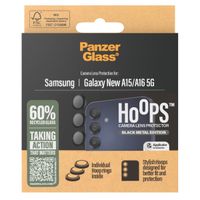 PanzerGlass Pellicole protettive fotocamera Hoops Optic Rings Samsung Galaxy A16 4G/5G - Nero