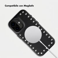 Selencia Cover posteriore Studs con MagSafe Apple iPhone 17 - Velvet Black