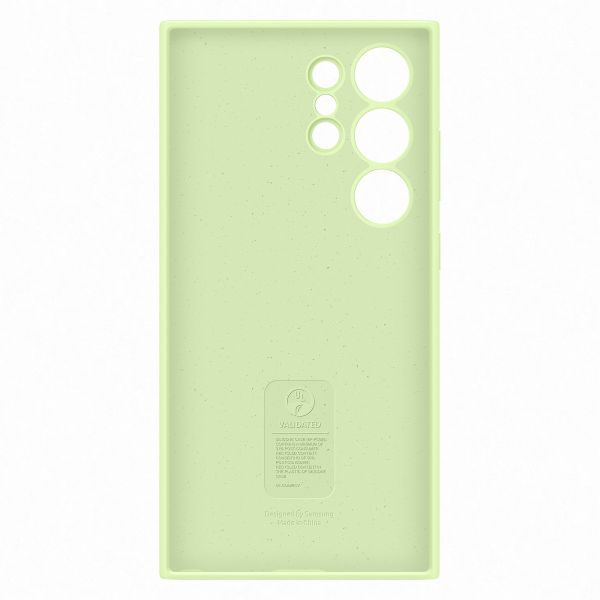 Samsung Cover originale in silicone Samsung Galaxy S24 Ultra - Light Green