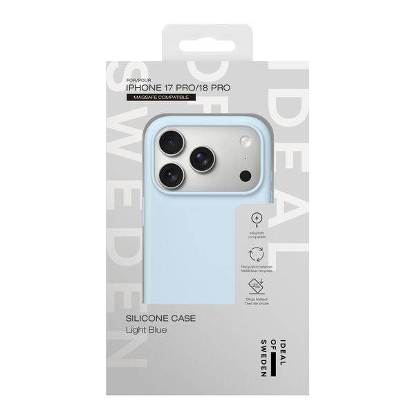 iDeal of Sweden Cover in silicone con MagSafe Apple iPhone 18 Pro / 17 Pro - Light Blue