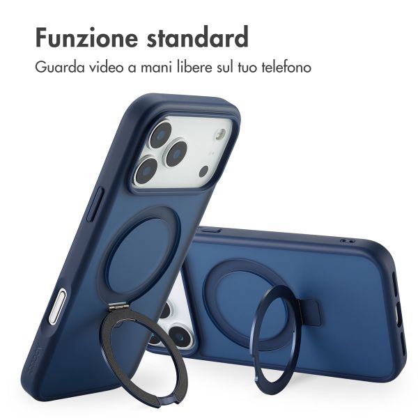 Accezz Cover con anello e supporto con MagSafe Apple iPhone 17 Pro Max - Blu