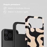 Selencia Cover Posteriore Vivid Apple iPhone 18 Pro Max - Art Wave Black