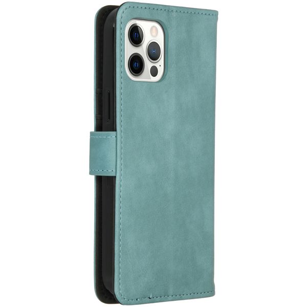 imoshion Cover a libro di Lusso Apple iPhone 12 (Pro) - Azzurro