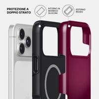 Burga Cover Posteriore Resistente con MagSafe Apple iPhone 17 Pro - Dark Cherry