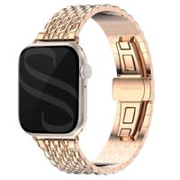 Selencia Cinturino Drago in acciaio Apple Watch | 44/45/46/49 mm - Oro rosa