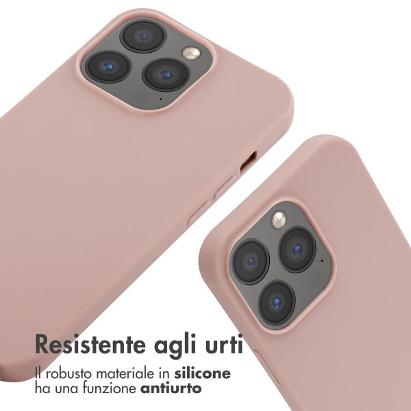 imoshion Cover in Silicone con Cordino Apple iPhone 13 Pro - Sand Pink
