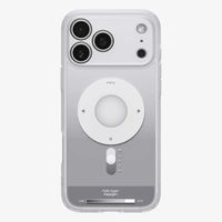 Spigen Cover Posteriore Ultra Ibrida con MagSafe Apple iPhone 17 Pro Max - Clear Silver