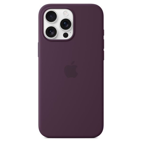Apple Cover Posteriore in Silicone con MagSafe Apple iPhone 16 Pro Max - Plum