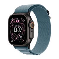 Apple Cinturino Alpine Loop Apple Watch | 44/45/46/49 mm - Taglia S - Light Blue / Black Titanium