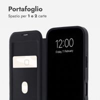 imoshion Bookcase trasparente con MagSafe Apple iPhone 18 Pro / 17 Pro - Nero