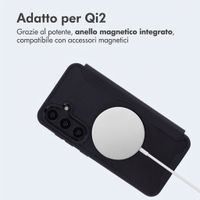 imoshion Bookcase trasparente con MagSafe Samsung Galaxy S25 / S24 - Nero