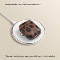 Selencia Cover Sabi stampa pantera  Apple Airpods 1 / 2 - Mocha Brown