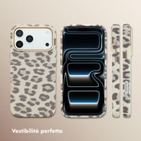 Selencia Cover Sabi Stampa pantera con MagSafe Apple iPhone 17 Pro Max - Soft Ivory