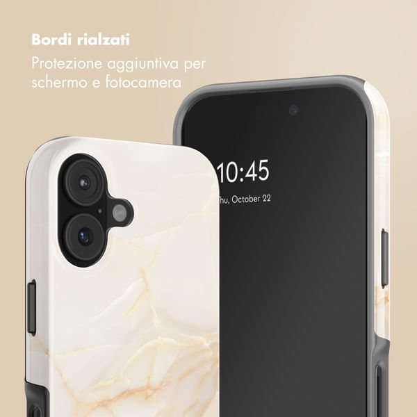 Selencia Cover Posteriore Vivid Apple iPhone 17 - Golden Beige Marble