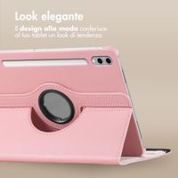 imoshion Cover Girevole a 360° Samsung Galaxy Tab S10 Plus / Tab S9 FE Plus / Tab S9 Plus - Rosa