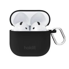 Holdit Custodia Solid Silicone Apple AirPods 4 - Nero