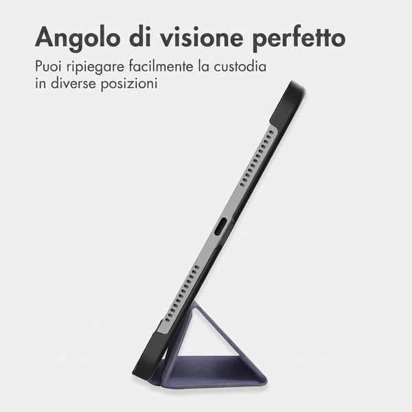 imoshion Cover a libro Trifold Apple iPad 11 (2025) 11 pollici A16 / iPad 10 (2022) 10.9 pollici - Blu
