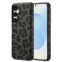 Selencia Cover Sabi Stampa pantera con MagSafe Samsung Galaxy S25 - Midnight Black
