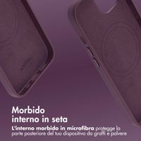 Accezz Cover in Pelle con MagSafe Apple iPhone 14 - Heath Purple