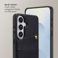 Selencia Cover per telefono Nova con cordino e portacarte Samsung Galaxy S26 - Nero