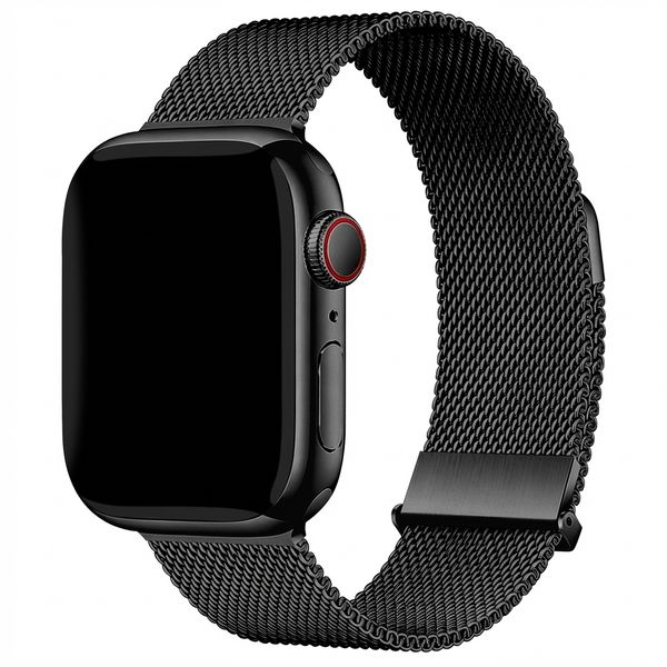imoshion Milanees magnetisch bandje Apple Watch | 44/45/46/49 mm - Zwart