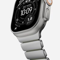 Nomad Cinturino Stratos Apple Watch | 44/45/46/49 mm - Forest Green / Natural Titanium