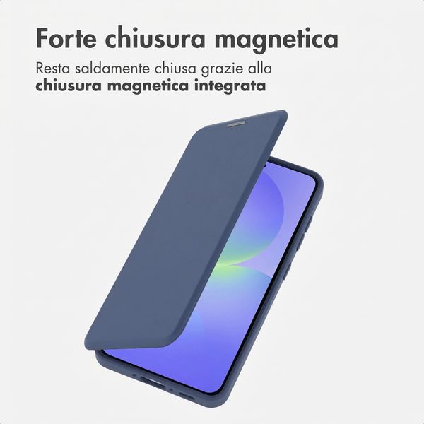 imoshion Bookcase trasparente con MagSafe Samsung Galaxy A37 (5G) - Blu