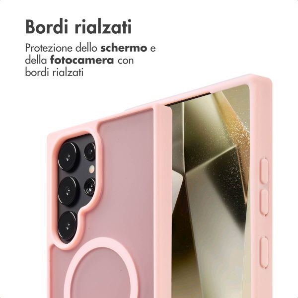 imoshion Cover posteriore Color Guard con MagSafe Samsung Galaxy S24 Ultra - Rosa chiaro