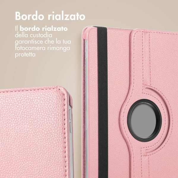imoshion Cover Girevole a 360° Samsung Galaxy Tab S10 Plus / Tab S9 FE Plus / Tab S9 Plus - Rosa